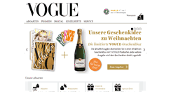 Desktop Screenshot of abo.vogue.de